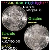 ***Major Highlight*** 1878-s Morgan Dollar $1 ms66