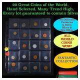 20 Great Coins of the World, hand selected, many t