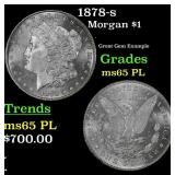 1878-s Morgan Dollar $1 Grades GEM Unc PL