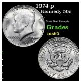 1974-p Kennedy Half Dollar 50c Grades GEM Unc