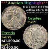 ***Major Highlight*** 1946-d Walking Liberty Half