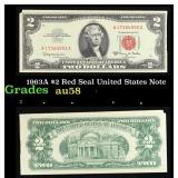 1963A $2 Red Seal United States Note Grades Choice