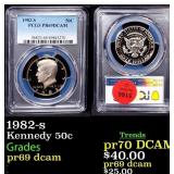 1982-s Proof Kennedy Half Dollar 50c pr69 dcam PCG