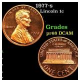 1977-s Proof Lincoln Cent 1c Grades GEM++ Proof De