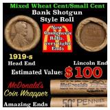 Lincoln Wheat Cent 1c Mixed Roll Orig Brandt McDon