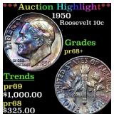 ***Auction Highlight*** 1950 Proof Roosevelt Dime