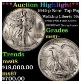 ***Major Highlight*** 1942-p Walking Liberty Half