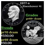 1977-s Proof Eisenhower Dollar 1 Grades GEM++ Proo