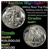 ***Major Highlight*** 1942-p Walking Liberty Half