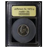 ***Auction Highlight*** 1972-p Jefferson Nickel 5c