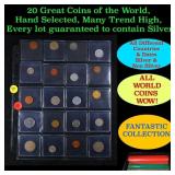 20 Great Coins of the World, hand selected, many t