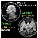 1990-s Proof Washington Quarter 25c GEM++ Proof De