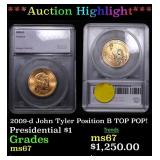 ***Auction Highlight*** 2009-d John Tyler Position