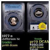 1977-s Proof Jefferson Nickel 5c pr69 dcam PCGS