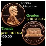 2003-s Proof Lincoln Cent 1c pr70 rd DCAM SEGS