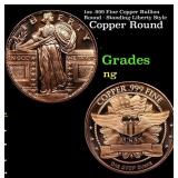 1oz .999 Fine Copper Bullion Round - Standing Libe