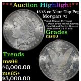 ***Major Highlight*** 1878-cc Morgan Dollar Near T