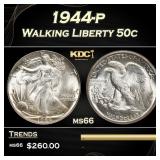 1944-p Walking Liberty Half Dollar 50c Grades GEM+