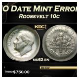 NO Date Mint Error Roosevelt Dime 10c ms62 bn ANAC