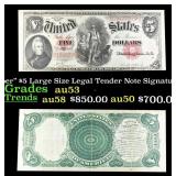 1907 "WoodChopper" $5 Large Size Legal Tender Note