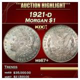 ***Major Highlight*** 1921-d Morgan Dollar $1 ms67