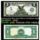 1899 "Black Eagle" $1 large size Blue Seal Silver