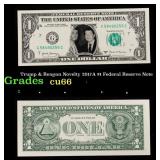 Trump & Reagan Novelty 2017A $1 Federal Reserve No