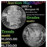 ***Major Highlight*** 1887-s Morgan Dollar $1 ms65