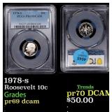 1978-s Proof Roosevelt Dime 10c pr69 dcam PCGS