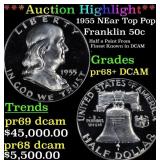 ***Major Highlight*** 1955 Proof Franklin Half Dol