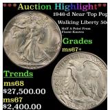 ***Major Highlight*** 1946-d Walking Liberty Half