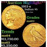 ***Major Highlight*** 1911-s Gold Indian Half Eagl