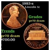 1983-s Proof Lincoln Cent 1c GEM++ Proof Deep Came