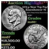 ***Auction Highlight*** 1974-p Eisenhower Dollar N