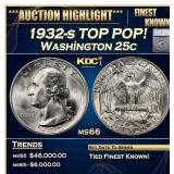 ***Major Highlight*** 1932-s Washington Quarter TO