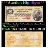 ***Major Highlight*** 1882 $20 Large Size Gold Cer