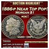 ***Major Highlight*** 1886-p Morgan Dollar Near To