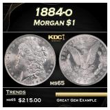 1884-o Morgan Dollar $1 Grades GEM Unc