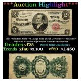 ***Major Highlight*** 1891 "Windom Note" $2 Large