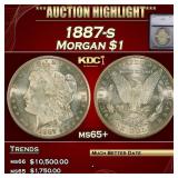 ***Major Highlight*** 1887-s Morgan Dollar $1 ms65