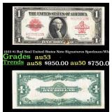 1923 $1 Red Seal United States Note Grades Select