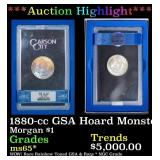 ***Major Highlight*** 1880-cc Morgan Dollar GSA Ho