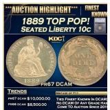 ***Major Highlight*** 1889 Proof Seated Liberty Di