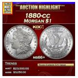 ***Auction Highlight*** 1880-cc Morgan Dollar $1 m