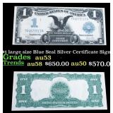 1899 "Black Eagle" $1 large size Blue Seal Silver