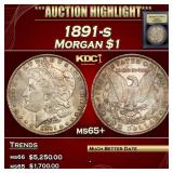 ***Major Highlight*** 1891-s Morgan Dollar $1 GEM+