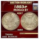 ***Major Highlight*** 1893-p Morgan Dollar $1 ms64