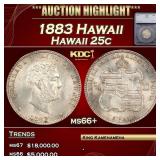 ***Major Highlight*** 1883 Hawaii Hawaii Quarter 2