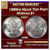 ***Auction Highlight*** 1886-s Morgan Dollar Near