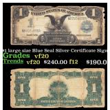 1899 "Black Eagle" $1 large size Blue Seal Silver